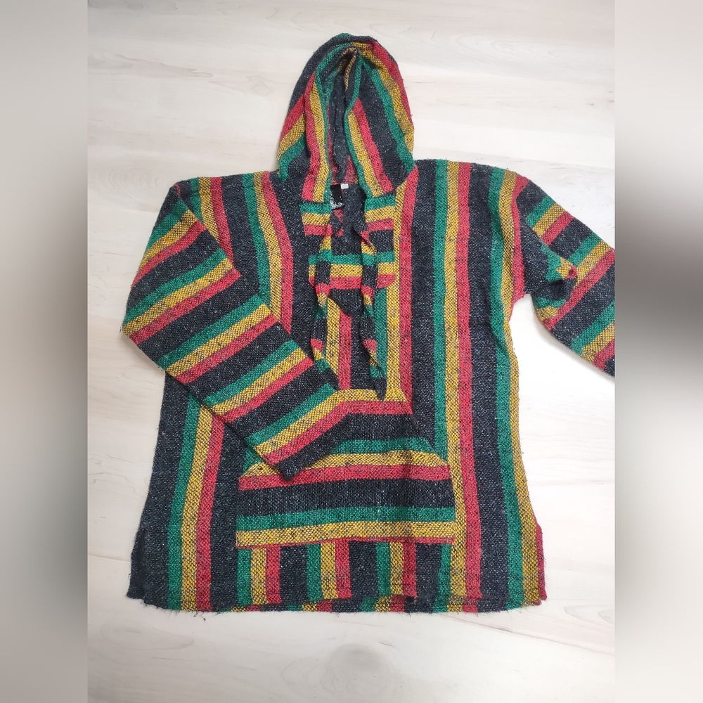 Striped Woven Hoodie
